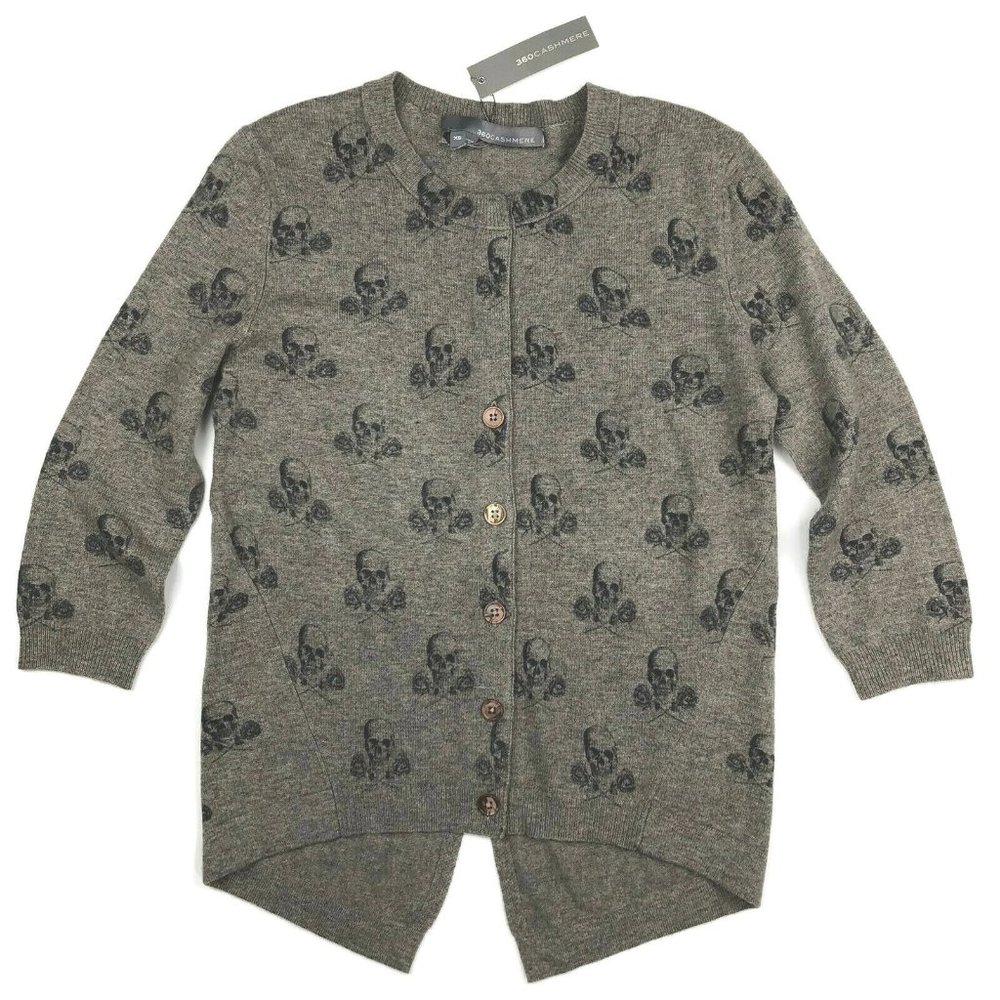 Skull Cashmere 360 Cardigan Sweater